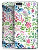 Butterflies and Flowers Watercolor Pattern - Skin-kit for the iPhone 8 or 8 Plus