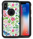 Butterflies and Flowers Watercolor Pattern - iPhone X OtterBox Case & Skin Kits