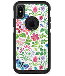 Butterflies and Flowers Watercolor Pattern - iPhone X OtterBox Case & Skin Kits