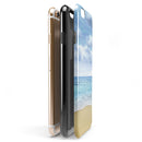 Calm Blue Sky and Sea Shore iPhone 6/6s or 6/6s Plus 2-Piece Hybrid INK-Fuzed Case