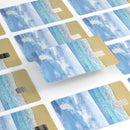 Calm Blue Sky and Sea Shore - Premium Protective Decal Skin-Kit for the Apple Credit Card