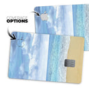 Calm Blue Sky and Sea Shore - Premium Protective Decal Skin-Kit for the Apple Credit Card