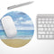 Calm Blue Sky and Sea Shore// WaterProof Rubber Foam Backed Anti-Slip Mouse Pad for Home Work Office or Gaming Computer Desk
