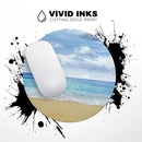 Calm Blue Sky and Sea Shore// WaterProof Rubber Foam Backed Anti-Slip Mouse Pad for Home Work Office or Gaming Computer Desk