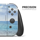 Calm Blue Sky and Sea Shore // Skin Decal Wrap Kit for Nintendo Switch Console & Dock, Joy-Cons, Pro Controller, Lite, 3DS XL, 2DS XL, DSi, or Wii - Vinyl Skin Wrap for Nintendo Switch 2, OLED, Lite, Pro Controller, Wii & Classic Handhelds