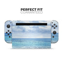 Calm Blue Sky and Sea Shore // Skin Decal Wrap Kit for Nintendo Switch Console & Dock, Joy-Cons, Pro Controller, Lite, 3DS XL, 2DS XL, DSi, or Wii - Vinyl Skin Wrap for Nintendo Switch 2, OLED, Lite, Pro Controller, Wii & Classic Handhelds