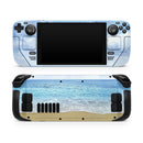 Calm Blue Sky and Sea Shore // Full Body Skin Decal Wrap Kit for the Steam Deck handheld gaming computer