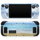 Calm Blue Sky and Sea Shore // Full Body Skin Decal Wrap Kit for the Steam Deck handheld gaming computer