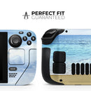 Calm Blue Sky and Sea Shore // Full Body Skin Decal Wrap Kit for the Steam Deck handheld gaming computer