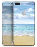 Calm Blue Sky and Sea Shore - Skin-kit for the iPhone 8 or 8 Plus