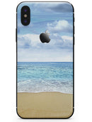 Calm Blue Sky and Sea Shore - iPhone X Skin-Kit
