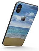 Calm Blue Sky and Sea Shore - iPhone X Skin-Kit