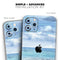 Calm Blue Sky and Sea Shore - Skin-Kit compatible with the Apple iPhone 13, 13 Pro Max, 13 Mini, 13 Pro, iPhone 12, iPhone 11 (All iPhones Available)