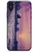 Calm Snowy Sunset - iPhone X Skin-Kit