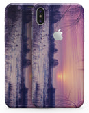 Calm Snowy Sunset - iPhone X Skin-Kit