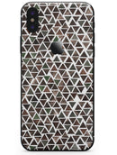 Camo Watercolor Triangle Pattern - iPhone X Skin-Kit