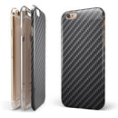 Carbon Fiber Texture iPhone 6/6s or 6/6s Plus 2-Piece Hybrid INK-Fuzed Case
