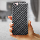 Carbon Fiber Texture iPhone 6/6s or 6/6s Plus 2-Piece Hybrid INK-Fuzed Case
