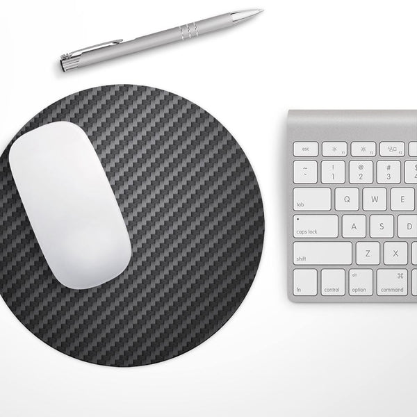 Printed Carbon Fiber Texture// WaterProof Rubber Foam Backed Anti-Slip Mouse Pad for Home Work Office or Gaming Computer Desk
