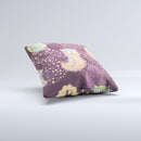 Cartoon Curious Owls ink-Fuzed Decorative Throw Pillow