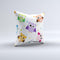 Cartoon Emotional Owls with Polkadots Ink-Fuzed Decorative Throw Pillow