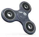 Cartoon Eyes Mustache Over Navy Pattern Full-Body Fidget Spinner Skin-Kit