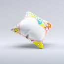 Cartoon Owls with Big Heart Ink-Fuzed Decorative Throw Pillow