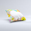 Cartoon Owls with Big Heart Ink-Fuzed Decorative Throw Pillow