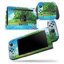 Cartoon Paradise Island V923 - Skin Wrap Decal for Nintendo Switch Lite Console & Dock - 3DS XL - 2DS - Pro - DSi - Wii - Joy-Con Gaming Controller