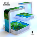 Cartoon Paradise Island V923 UV Germicidal Sanitizing Sterilizing Wireless Smart Phone Screen Cleaner + Charging Station