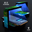 Cartoon Paradise Island V923 UV Germicidal Sanitizing Sterilizing Wireless Smart Phone Screen Cleaner + Charging Station