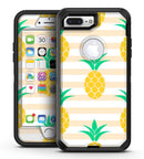 Cartoon Pineapples Over Stripes - iPhone 7 Plus/8 Plus OtterBox Case & Skin Kits