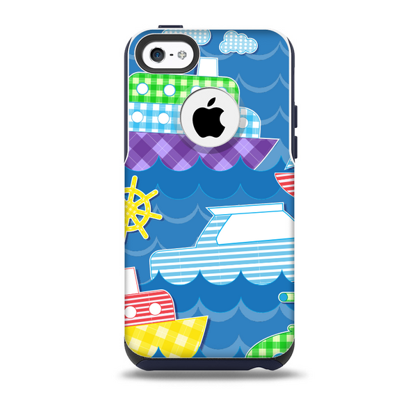 Cartoon Ships and Submarines Skin for the iPhone 5c OtterBox Commuter Case