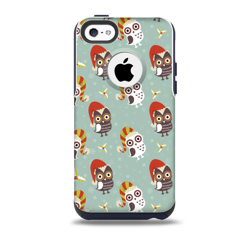 Cartoon Snowy Colored Owls Skin for the iPhone 5c OtterBox Commuter Case