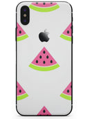 Cartoon Watermelon Pattern - iPhone X Skin-Kit