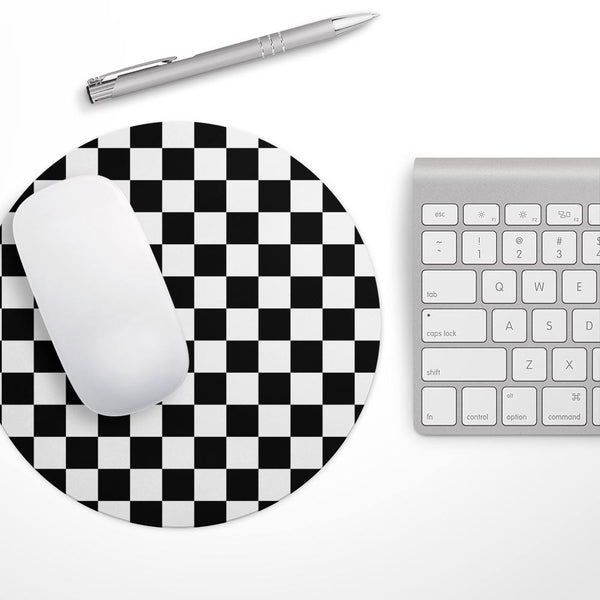 Checkerboard// WaterProof Rubber Foam Backed Anti-Slip Mouse Pad for Home Work Office or Gaming Computer Desk
