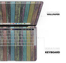 Chipped Pastel Paint on Wood - Skin Decal Wrap Kit Compatible with the Apple MacBook Pro, Pro with Touch Bar or Air (11", 12", 13", 15" & 16" - All Versions Available)