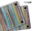 Chipped Pastel Paint on Wood - Skin Decal Wrap Kit Compatible with the Apple MacBook Pro, Pro with Touch Bar or Air (11", 12", 13", 15" & 16" - All Versions Available)
