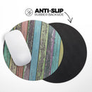 Chipped Pastel Paint on Wood// WaterProof Rubber Foam Backed Anti-Slip Mouse Pad for Home Work Office or Gaming Computer Desk