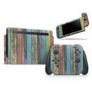 Chipped Pastel Paint on Wood // Skin Decal Wrap Kit for Nintendo Switch Console & Dock, Joy-Cons, Pro Controller, Lite, 3DS XL, 2DS XL, DSi, or Wii - Vinyl Skin Wrap for Nintendo Switch 2, OLED, Lite, Pro Controller, Wii & Classic Handhelds