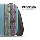 Chipped Pastel Paint on Wood // Skin Decal Wrap Kit for Nintendo Switch Console & Dock, Joy-Cons, Pro Controller, Lite, 3DS XL, 2DS XL, DSi, or Wii - Vinyl Skin Wrap for Nintendo Switch 2, OLED, Lite, Pro Controller, Wii & Classic Handhelds