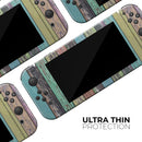 Chipped Pastel Paint on Wood // Skin Decal Wrap Kit for Nintendo Switch Console & Dock, Joy-Cons, Pro Controller, Lite, 3DS XL, 2DS XL, DSi, or Wii - Vinyl Skin Wrap for Nintendo Switch 2, OLED, Lite, Pro Controller, Wii & Classic Handhelds