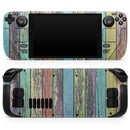 Chipped Pastel Paint on Wood // Full Body Skin Decal Wrap Kit for the Steam Deck handheld gaming computer