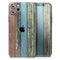 Chipped Pastel Paint on Wood - Skin-Kit compatible with the Apple iPhone 13, 13 Pro Max, 13 Mini, 13 Pro, iPhone 12, iPhone 11 (All iPhones Available)