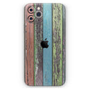 Chipped Pastel Paint on Wood  - Protective Skin Wrap & Decal – Compatible with iPhone SE to iPhone 17 Pro Max (All Models)