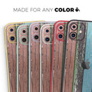Chipped Pastel Paint on Wood  - Protective Skin Wrap & Decal – Compatible with iPhone SE to iPhone 17 Pro Max (All Models)