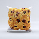 Chocolate Chip Cookie Ink-Fuzed Decorative Throw Pillow
