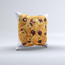 Chocolate Chip Cookie Ink-Fuzed Decorative Throw Pillow