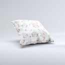 Christmas Suited Fat Penguins ink-Fuzed Decorative Throw Pillow