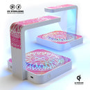 Circle Mandala Pink V53 UV Germicidal Sanitizing Sterilizing Wireless Smart Phone Screen Cleaner + Charging Station